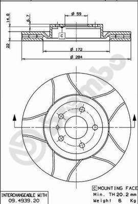 Dischi freno anteriore Alfa Romeo 147 (937_) 10/00-12