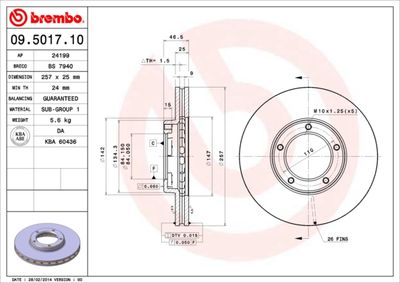 Dischi freno anteriore jinbei haise I bus 08/98-07/03
