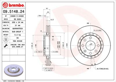 Dischi freno anteriore Chevrolet vectra 03/96-11/06 /