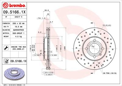 Dischi freno anteriore Seat arosa (6H) 05/97-06/04 /