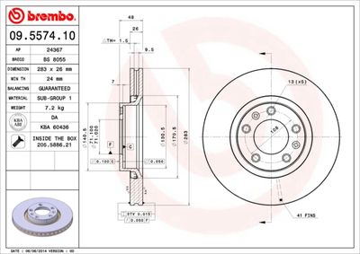 Dischi freno anteriore Citroën xm (Y3) 05/89-10/94 /