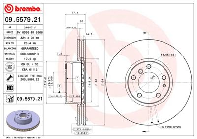 Dischi freno anteriore BMW 5 (E39) 09/95-07/03 / BMW