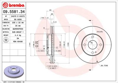 Dischi freno anteriore Mazda 323 c IV (bg) 06/89-09/0
