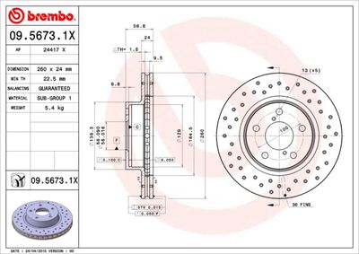 Dischi freno anteriore Subaru impreza Coupé (gfc) 01/
