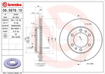 Dischi freno anteriore Toyota Land cruiser (_J4_, _J5