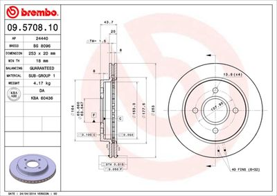 Dischi freno posteriore Ford cougar (ec_) 08/98-12/01