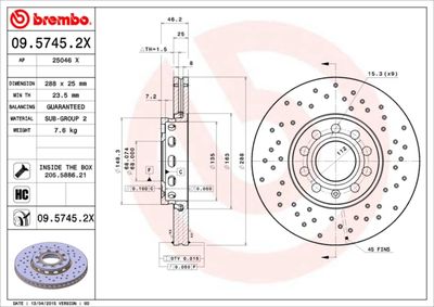 Dischi freno anteriore Audi (faw) A6 (C5, 4Y8) 09/99-