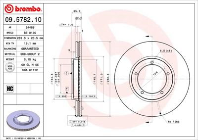 Dischi freno anteriore Porsche 911 01/63-11/90 / pors