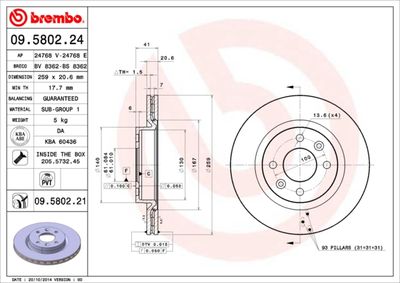 Dischi freno anteriore auto (ls_) 08/04-> / da