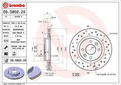 Dischi freno anteriore auto (ls_) 08/04-> / da