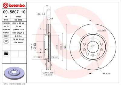 Dischi freno anteriore Opel calibra a (C89) 08/89-07/