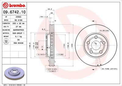Dischi freno anteriore Toyota carina e (_T19_) 04/92-
