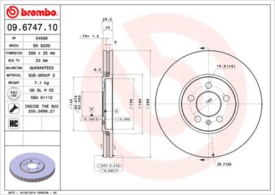 Dischi freno anteriore VW Golf III (1H1) 10/89-07/98