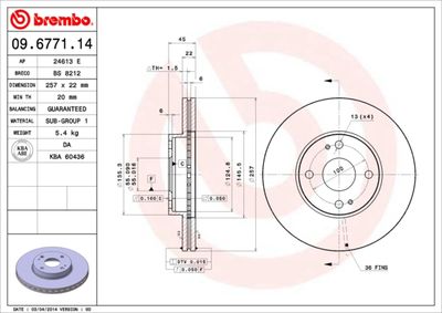 Dischi freno anteriore Mazda 323 c IV (bg) 06/89-09/0