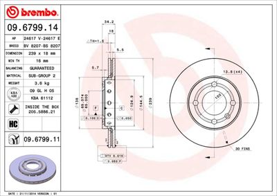 Dischi freno anteriore Seat arosa (6H) 05/97-06/04 /