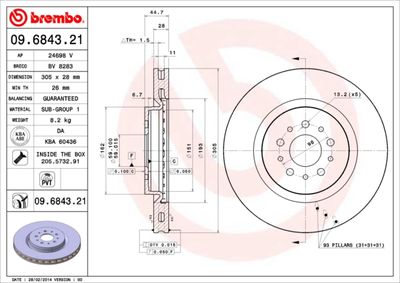 Dischi freno anteriore Alfa Romeo 147 (937_) 10/00-12