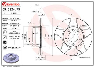 Dischi freno anteriore BMW 5 (E39) 09/95-07/03 / BMW