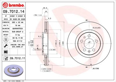 Dischi freno anteriore Audi A3 (8L1) 09/96-09/06 / se