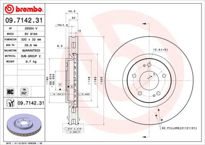 Dischi freno anteriore Mitsubishi lancer VI (cj_, cp_