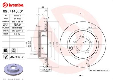 Dischi freno posteriore Mitsubishi lancer VII (cs_a, c