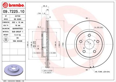 Dischi freno anteriore Toyota rav 4 I (_A1_) 01/94-09