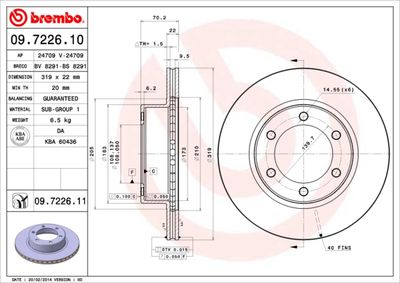 Dischi freno anteriore Toyota 4 runner (_N18_) 11/95-