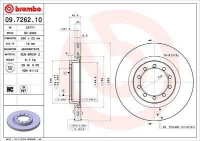 Dischi freno anteriore bus (T5, T6, T7