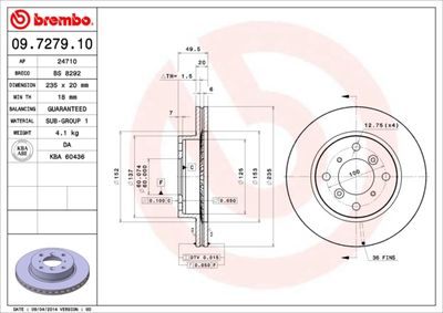 Dischi freno anteriore Suzuki baleno (eg) 03/95-12/09