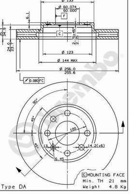 Dischi freno anteriore Chevrolet Astra estate 09/94-1