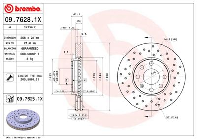 Dischi freno anteriore Chevrolet Astra estate 09/94-1