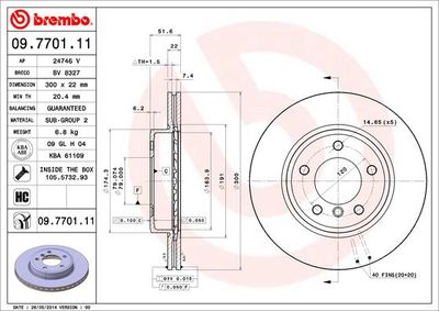 Dischi freno anteriore BMW (brilliance) 3 series (E46