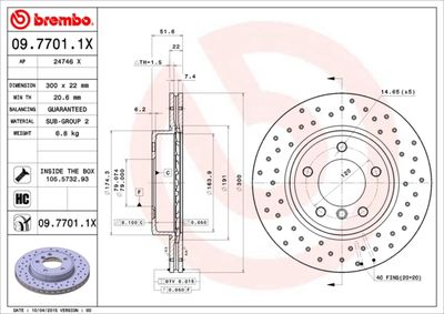 Dischi freno anteriore BMW (brilliance) 3 series (E46