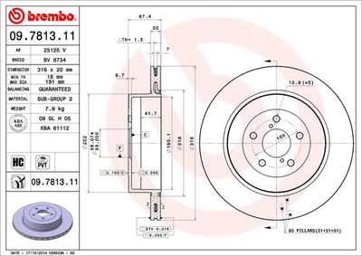 Dischi freno posteriore Subaru impreza saloon (gd) 09/
