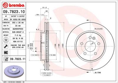 Dischi freno anteriore Mercedes-Benz m-class (W163) 0