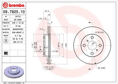 Dischi freno anteriore Toyota Yaris (_P1_) 01/99-12/0