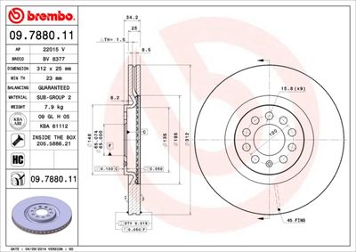 Dischi freno anteriore Audi A3 (8L1) 09/96-09/06 / au