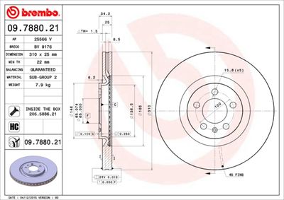 Dischi freno anteriore Audi A1 (8x1, 8XK) 05/10-10/18