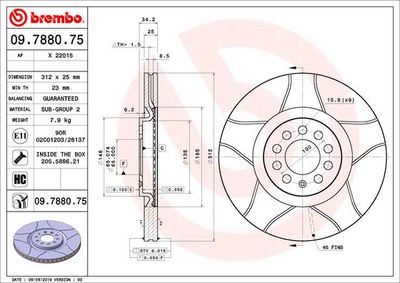 Dischi freno anteriore Audi A3 (8L1) 09/96-09/06 / au