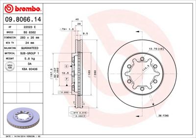 Dischi freno anteriore NP300 pickup (D22) 04/0