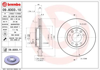 Dischi freno anteriore Peugeot (df-psa) 508 07/11-> /