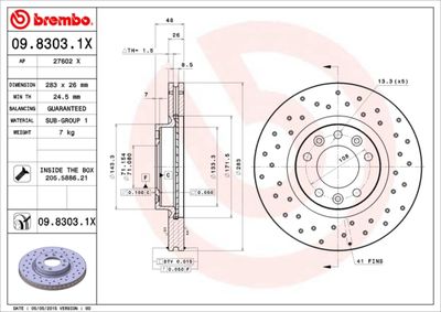 Dischi freno anteriore Peugeot (df-psa) 508 07/11-> /