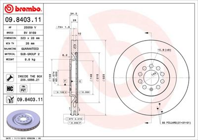 Dischi freno anteriore Seat Leon (1M1) 11/99-06/06