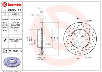 Dischi freno anteriore Opel Corsa c (X01) 09/00-12/09