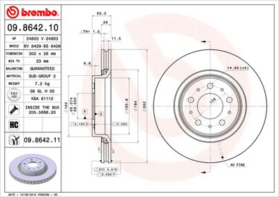 Dischi freno anteriore Volvo C70 I convertible (873)