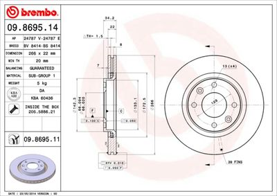 Dischi freno anteriore Citroën (df-psa) C2 (T11) 10/0