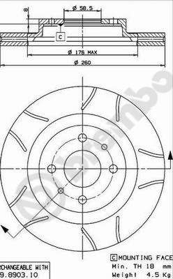 Dischi freno anteriore Lada 110 (2110) 01/95-12/12 /