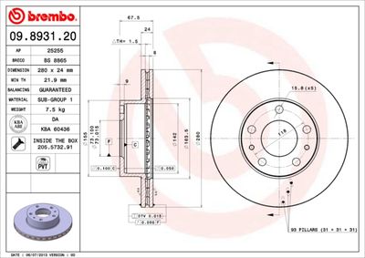 Dischi freno anteriore Citroën jumper bus (244, z_) 0