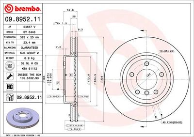 Dischi freno anteriore BMW 3 (E46) 12/97-05/05 / BMW
