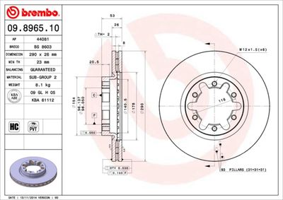 Dischi freno anteriore cabstar (F24M, F24W) 09