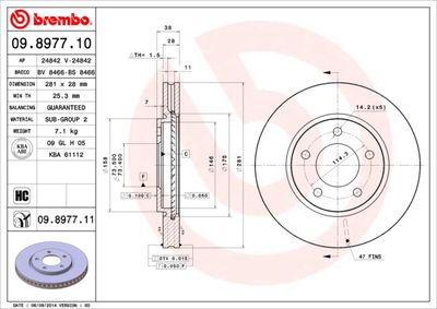 Dischi freno anteriore Chrysler voyager IV (rg, rs) 0